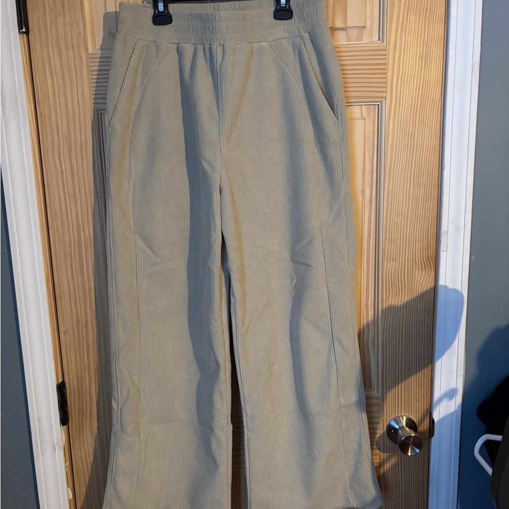 HALARA Light Beige Corduroy Pants
